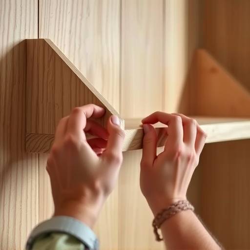 Des mains assemblant une &radic;&copy;tag&radic;&reg;re murale avec soin
